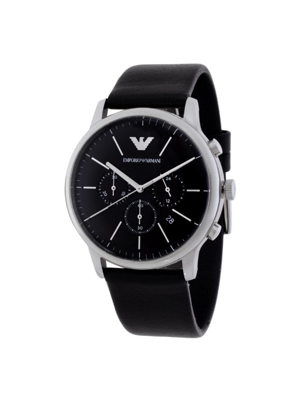 NWT Emporio Armani Minimalist Black Dial Men's Watch